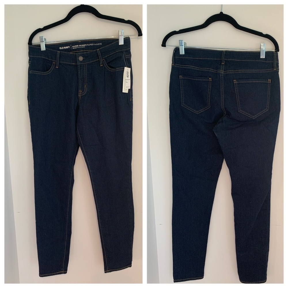 OLD NAVY dark denim 8 petite